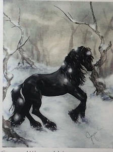 Heaven and Earth Designs Caballo Punto de Cruz Patrón Brillo Nieve Invierno 2012 Nuevo de Lote Antiguo - Imagen 1 de 9