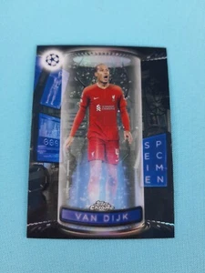 2022-23 Topps Chrome Uefa Club Competitions Specimen - Virgil Van Dijk Liverpool - Bild 1 von 2