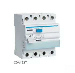 Hager 63 Amp Residual Current Brker CDA463T | RCCB 4 Pole Type A 30mAm-FREE POST - Picture 1 of 7