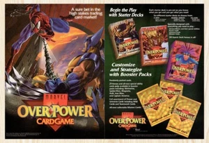 1994 Marvel OverPower Card Game Original Advertisement v2 - Picture 1 of 1