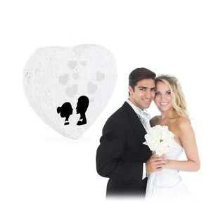 Relaxdays Pinata à Suspendre Cœur Blanc pour Enfants à remplir Anniversaire J... - Imagen 1 de 8