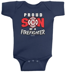 Threadrock Bebé Orgulloso Hijo de un Bombero Infantil Body Papá Papá Bombero - Imagen 1 de 5