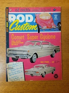 Rod & Custom Magazine April 1964 ~ FINE FN ~ Street Hot rod Petersen - Picture 1 of 2
