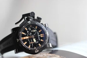 Reloj Graham Chronofighter Dive Negro Ref 2OVEZ.B02B - Caja y Papeles - ¡Excelente! - Imagen 1 de 11