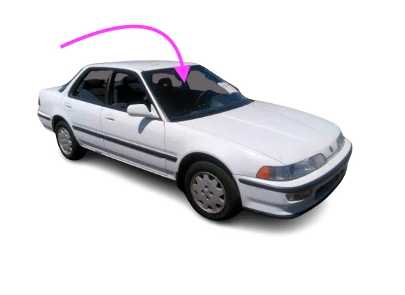 Se adapta a: Acura Integra 1990-1993 4 puertas sedán parabrisas delantero vidrio Foto 1 de 4