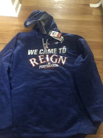 Texas Rangers Sweater Adult XL Majestic 2016 Postseason New Hoodie Mens Cover