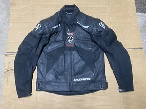 ARLEN NESS Mens Leather & Textile Motorbike Jacket UK 40" Chest (B62#5) - Picture 1 of 24