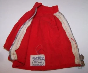 Parka rosso vintage TINA CASSINI "SKI BUNNY" cappotto neve cotone velluto oleg - Foto 1 di 3