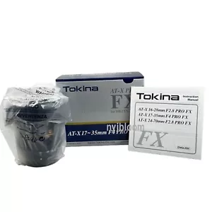 New TOKINA AT-X 17-35mm f/4 Pro FX Lens - Nikon F Mount Full-Frame Format - Picture 1 of 5
