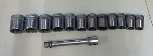 Extensión de unidad Indestro Super 1/2" de colección y juego de enchufes de 12 puntos - Imagen 1 de 6