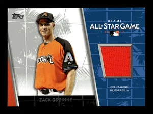 2017 Topps Update Series - All-Star Stitches Zack Greinke #ASR-ZG (MEM) - Picture 1 of 2