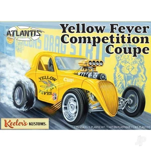 Atlantis Models 1:25 Yellow Fever Dragster Keelers Kustoms Plastic Model Car Kit - Picture 1 of 1