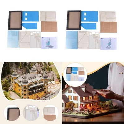 1/35 Building Model Kit DIY Unfinished Wood Foam Ornament Micro Landscape - Image 1 of 2