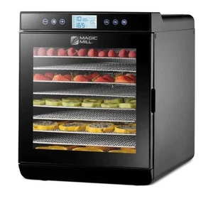Deshidratador de alimentos Magic Mill MFD-9100 con 10 bandejas para cecina, hierbas, carne - negro - Imagen 1 de 23