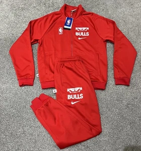Tuta intera uomo Nike NBA Chicago Bulls Club - Rossa - FZ7660 657 - Small - Foto 1 di 11