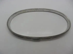 Vintage Metal Spring Tension Embroidery Hoop Cork Lined Oval 9 X 4.5 - Picture 1 of 3