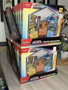 Lot of 24 Pokemon S & V Prismatic Evolutions Poster Collection Boxes Sealed NEW - Picture 1 of 2