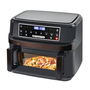 12L Heißluftfritteuse Airfryer 2 in 1 Sensor-Touch backofen 12L, Schwarz - Bild 1 von 6