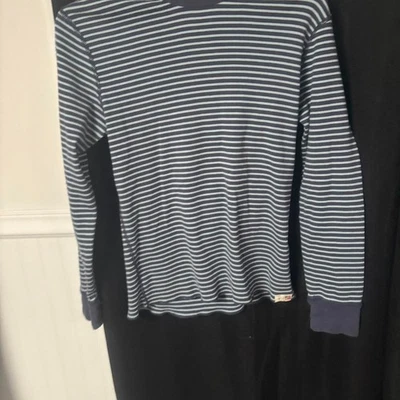 Camisa Ralph Lauren Manga Larga Azul Marino y Blanco Rayas Denim y Suministro Talla Grande Foto 1 de 3