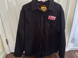 Donut Hemd Herren Large Schwarz Knopfleiste Langarm Autorennen USA - Bild 1 von 5