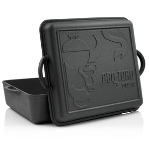 BARBACOA-Toro horno holandés sartén I hierro fundido caldera I asador rectangular I sartén cuadrada - Imagen 1 de 5