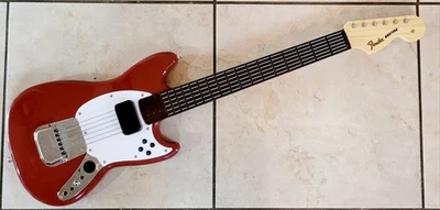 Wii Wii-U Rock Band 3 Fender Mustang Guitar Wireless Controller Red Mac Catz - Image 1 of 4