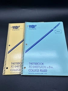 VTG Norcom Notebook Themebook LOT 70 Sheets College One Subject 70s/80s - Picture 1 of 11