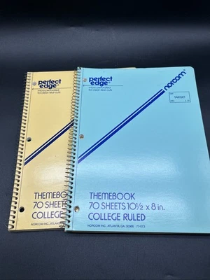 VTG Norcom Notebook Themebook LOT 70 Sheets College One Subject 70s/80s - Image 1 of 4