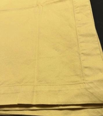 12 Pottery Barn Solid Yellow Cotton Napkins 22” x 22” EUC - Image 1 of 4