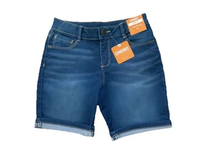 Gymboree Girls Denim Shorts Size 10 Bermuda Adjustable Waist 5-Pocket Style New - Picture 1 of 2