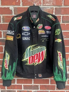 Chaqueta NASCAR de colección 2006 Brian Vickers #57 Mountain Dew diseño JH - talla L G5 - Imagen 1 de 19
