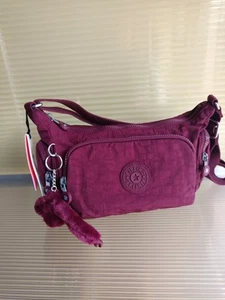 Kipling Gabbette S Shoulder Bag Small Louge Wine Nuova Collezione - Bild 1 von 16