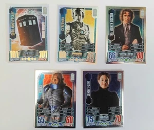 Doctor Who Alien Attax 50th Anniversary Foil Card Bundle LE1, 5, 16, 23, 24 - Picture 1 of 1