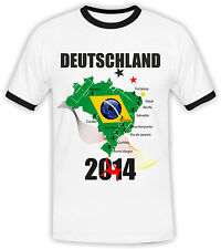 WM Fan Shirt Deutschland Herren Fußball WM 2014 mit Namen und Wunschnummer 