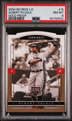 2004 Skybox LE Albert Pujols Gold Proof /150 PSA 8 NM-MINT! 🔥 Pop 1! - Image 1 of 3