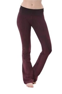 T-Party Fold Over MINERAL WASHED BOOTCUT Yoga Pants CJ7477 - Picture 1 of 67