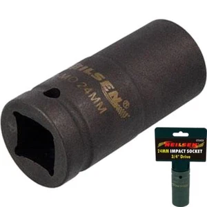 Neilsen 3/4" Drive Standard Deep Square Metric Single Impact Socket 24mm - Picture 1 of 3