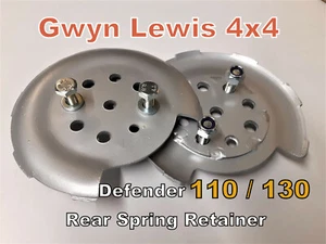 Land Rover Defender 110 130 Rear Spring Retainers Heavy Duty spring clamps - Picture 1 of 12