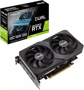 Tarjeta de video ASUS RTX DUAL-RTX3060-O12G-V2 PCIe 4.0 GDDR6 (reacondicionada de fábrica) - Imagen 1 de 5
