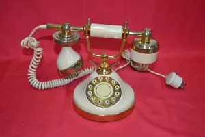 Telcer Téléphone Plaqué Or 18 K Cernusco Vintage - Zdjęcie 1 z 10