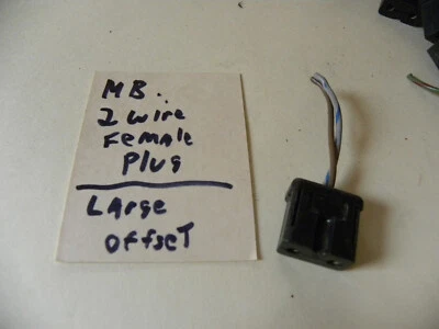 Mercedes Benz W111 W108 Two Wire Pin Female Electrical Plug connector pig tail Foto 1 de 4
