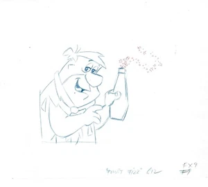Fred Flintstone - Dibujo de producción original - Efervescencia afrutada - Imagen 1 de 1