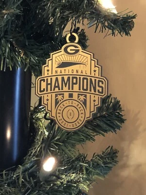 Ornamento Campeones Nacionales Georgia Bulldog 2021/2022  Foto 1 de 4