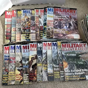 Lot Of 21 Vtg Issues Of Military Illustrated Magazine 134-203 Not Full Run M2 - Picture 1 of 12