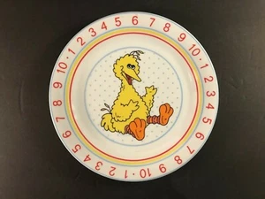 Sesamstraße großer Vogel Teller Zahlen gelb orange - Bild 1 von 4