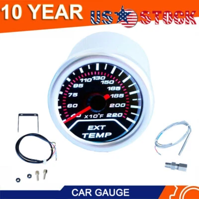 Sensor puntero medidor temperatura gases de escape LED coche 2" 52 mm EGT Foto 1 de 4