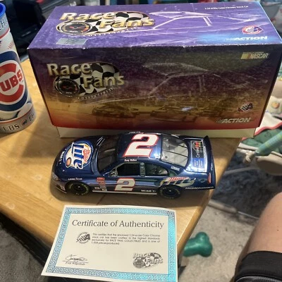 RACE FANS ONLY - RUSTY WALLACE  MILLER LITE 1:24 Color Chrome 2003 Intrepid - Image 1 of 4