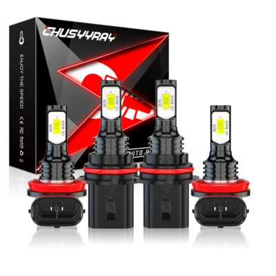 For 2005-2019 Nissan Frontier 4x High&Low Beam LED Headlight Fog Light Bulbs Kit - Image 1 of 4