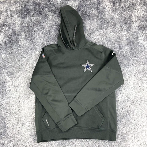 Nike Dallas Cowboys Sweater Mens Medium Gray Nike On Field Hoodie NFL Adult Cover