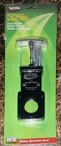 Waste Gray Water Valve Body Metal Handle Stainless Steel Shaft RV Camper Parts - Picture 1 of 2